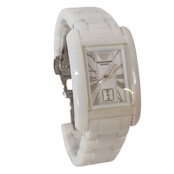 Emporio Armani Ceramica White Watch AR-1409 - Picture 3 of 12